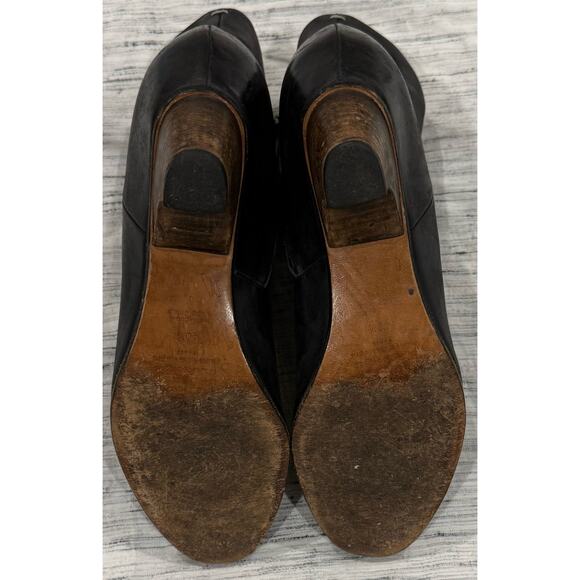 Maison Martin Margiela Line 22 Black Leather Ankle Boots Made in Italy Size 40.5 - Picture 4 of 10